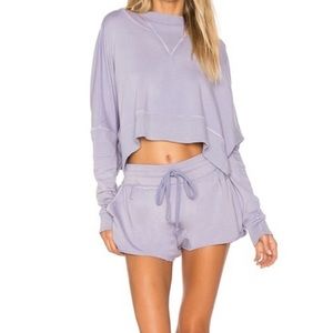 FP hoodie and shorts